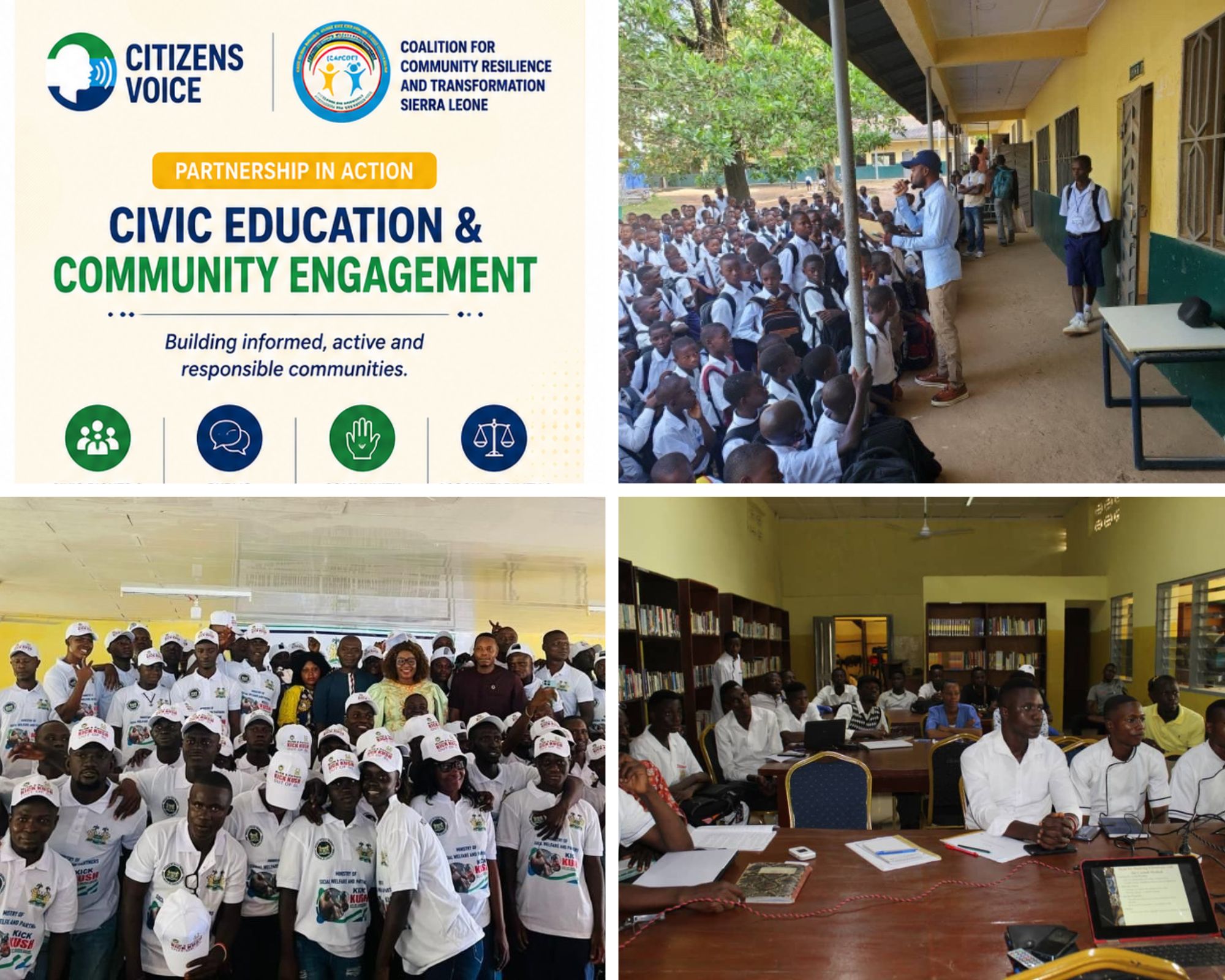 Citizens Voice and CArCRT-SL Lead Community Civic Education and Citizen Engagement Outreach